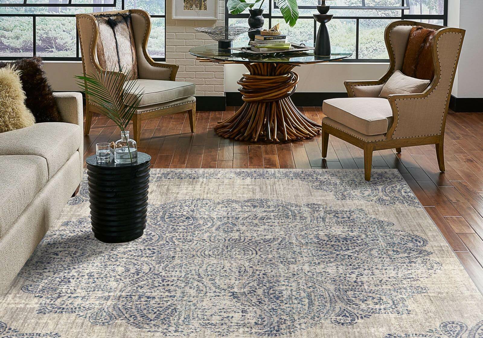 Living room rug design | Gunn Flooring Company