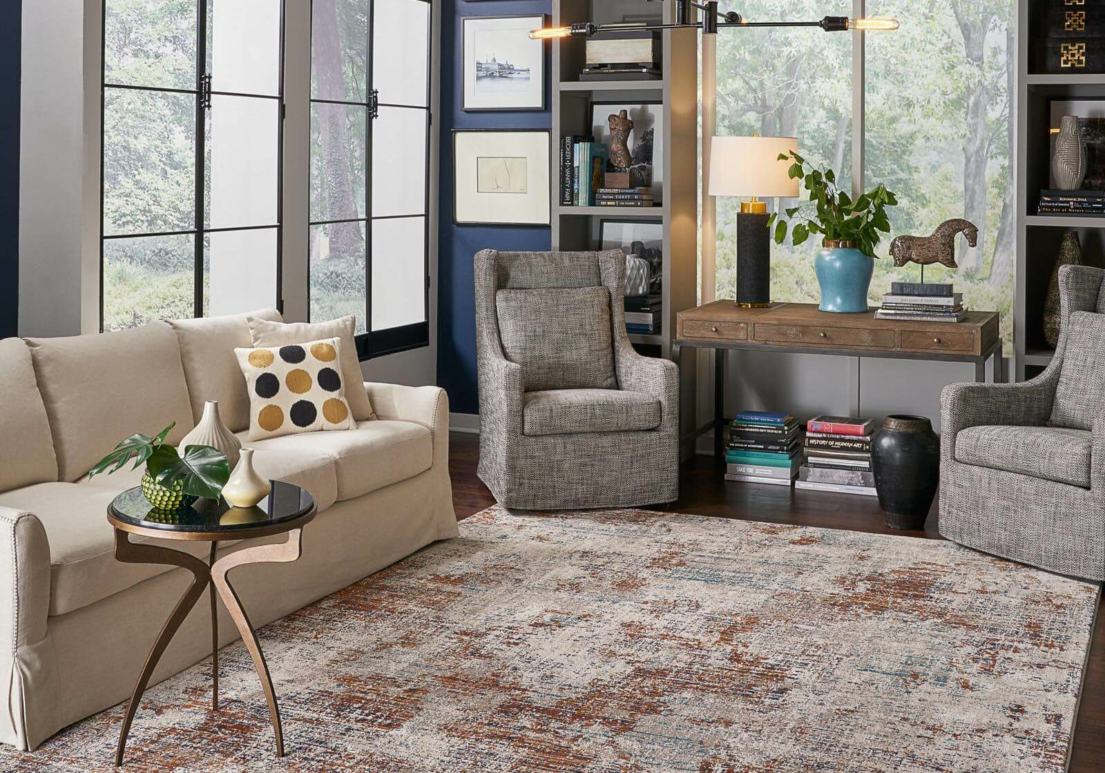 Living room rug design | Gunn Flooring Company